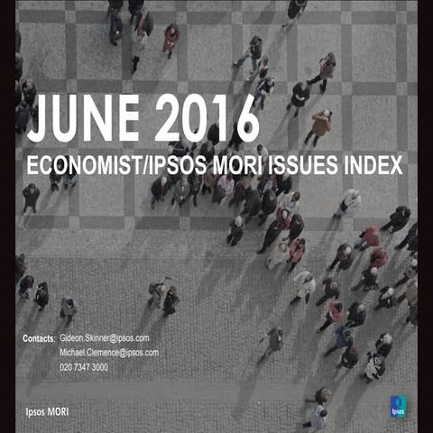 Ipsos MORI Issues Index June 2016 | PPT