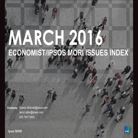 Ipsos MORI Issues Index: March 2016