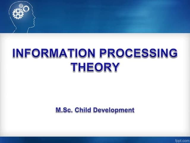 Information Processing Theory(IPT)