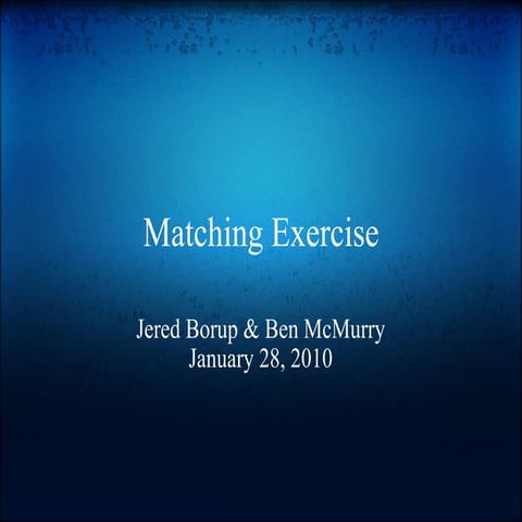 Ip T 652 Matching Exercise