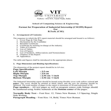 In-plant Training Guidelines_SCSE