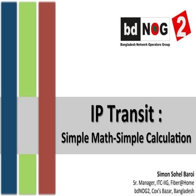 IP Transit : Simple Math - Simple Calculation