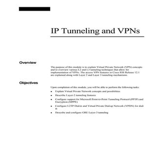 Ip tunnelling and_vpn