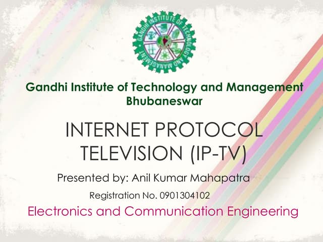 INTERNET PROTOCOL TELEVISION SEMINA...