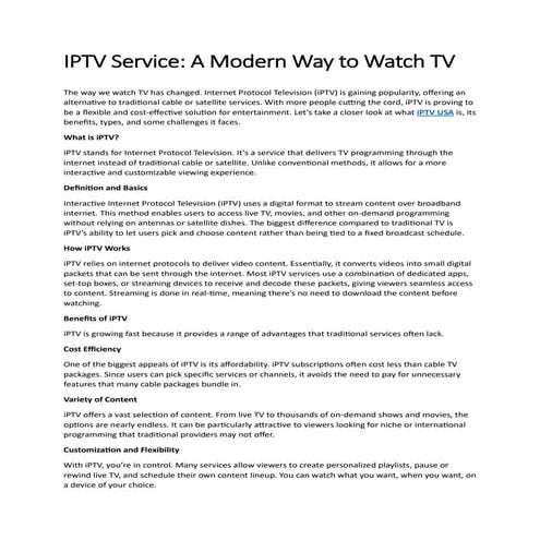 Exploring the World of Entertainment - A Closer Look at Glotv IPTV ...