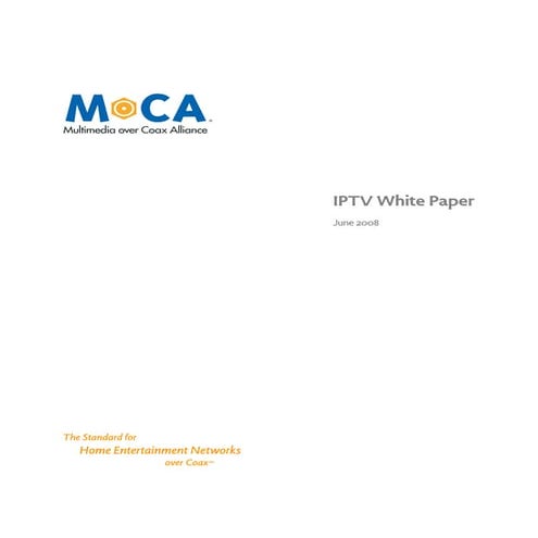 Iptv White Paper June08 (MOCA)
