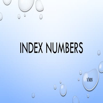 I PU ch -8 Index Numbers.pptx for 11th std | PPTX