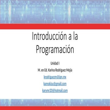 Introduccion a la Programacion Unidad I.pptx