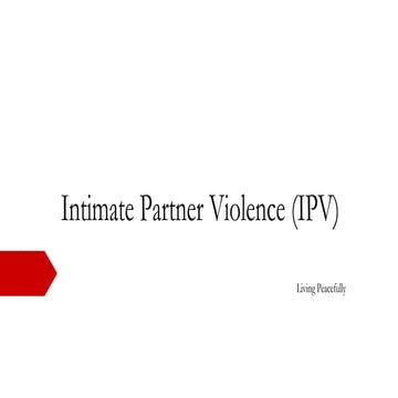 Intimate Partner Violence