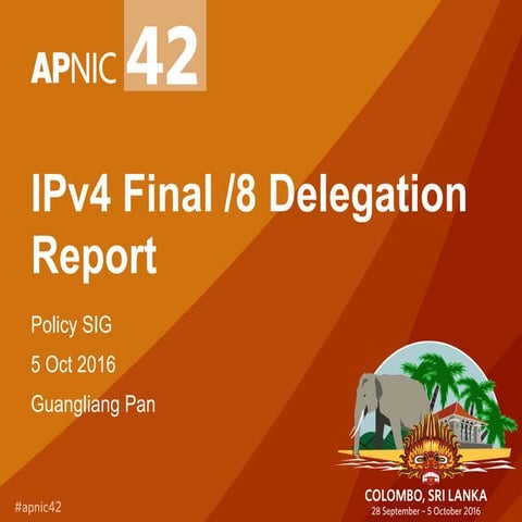 IPv4 Final /8 Delegation Report