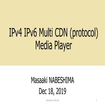 IPv4 IPv6 Media Player
