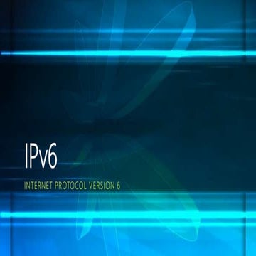 IPv6 basic introduction