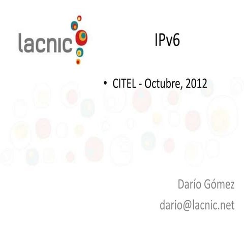 Una introduccion a IPv6