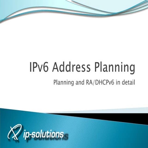 Gabriel Paues - IPv6 address planning + making the case for WHY