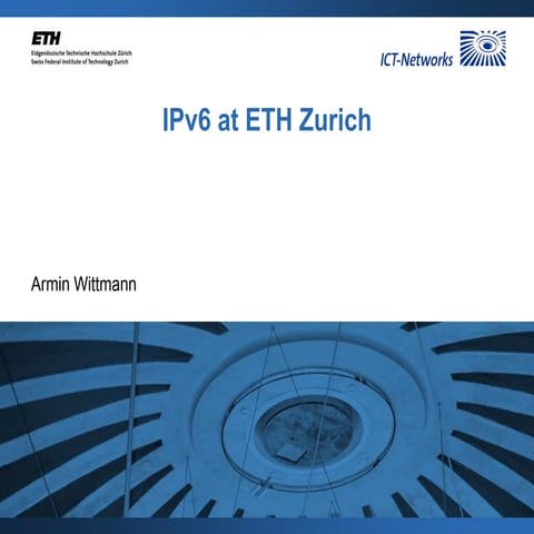 IPv6 strategy for deployment at ETH Switzerland