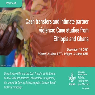 Cash transfers and intimate partner violence: Case studies from Ethiopia and ...