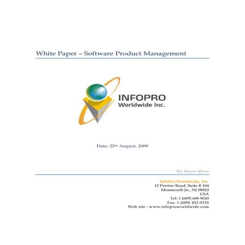 Software Product Management
