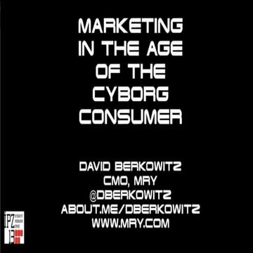Marketing in the Age of the Cyborg Consumer - The Future of Wearable Technology