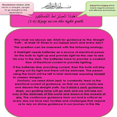 Keep us on the right path