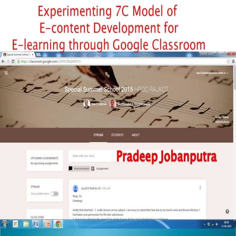 7C Model of E.Content Development | PPT