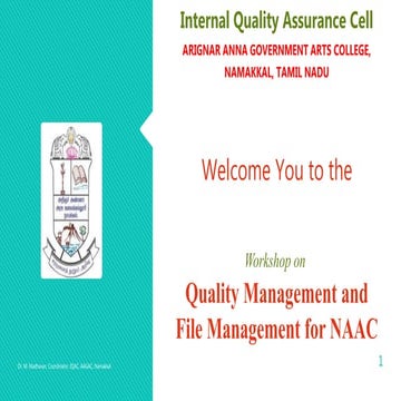 IQAC - QUALITY AND FILE MANAGEMENT