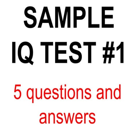 IQ and APTITUDE TEST Questions