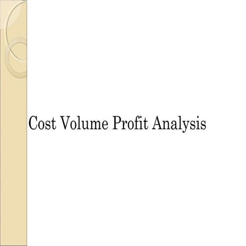  cvp analysis by Iqbal jabed