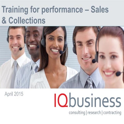 Training for performance – Sales & Collections