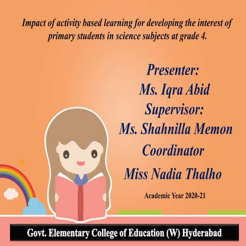 Impact Of Activity Based Learning For Developing The Interest Of Primary Stud...