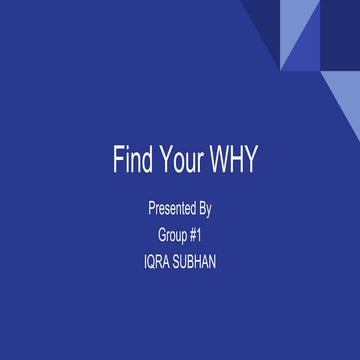 Find your WHY | PPTX