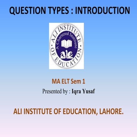 Iqra yusaf presentation