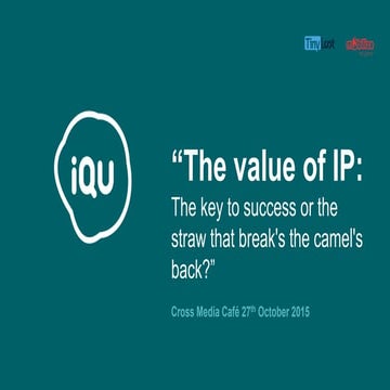 Slides Simon Usiskin (IQU.com) @ CMC Games & Media