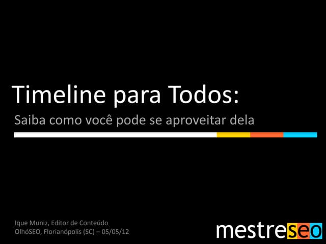 Timeline do Facebook para Todos