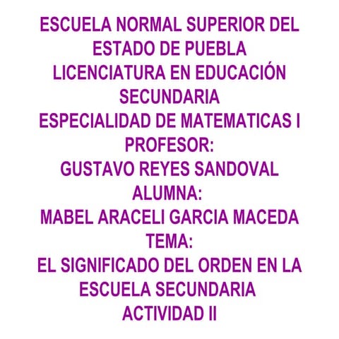 Las actividades del curso