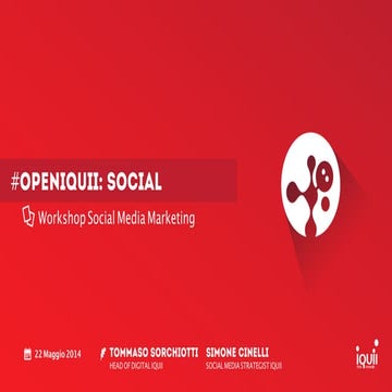 [#openIQUII - Workshop] Il Social Media Marketing 