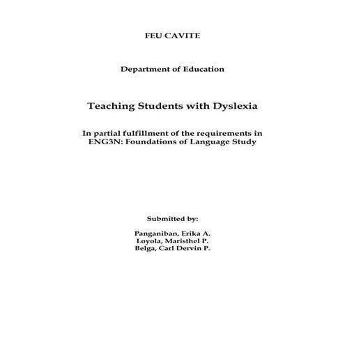 Teaching students with Dyslexia