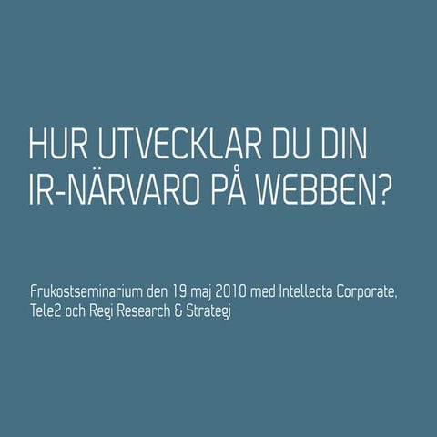 IR-närvaro på webben, 19 maj 2010_IC
