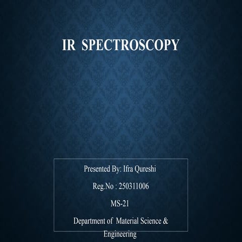 Sampling of solids in IR spectroscopy | PPTX