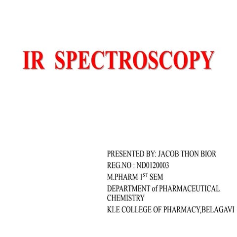Infrared Spectroscopy