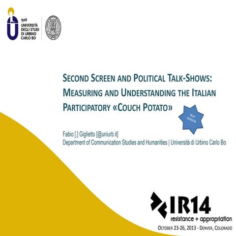 Second Screen and Participation: a Content Analysis of a Full Season Dataset ...