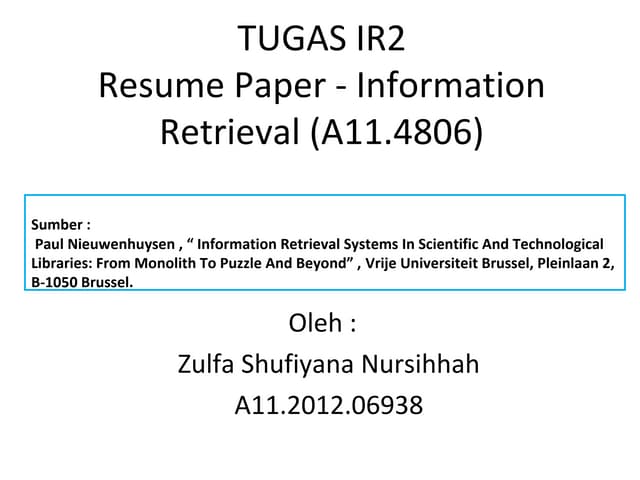 Resume Paper tentang Information - Ir2 150405193434 Conversion Gate01 Thumbnail 