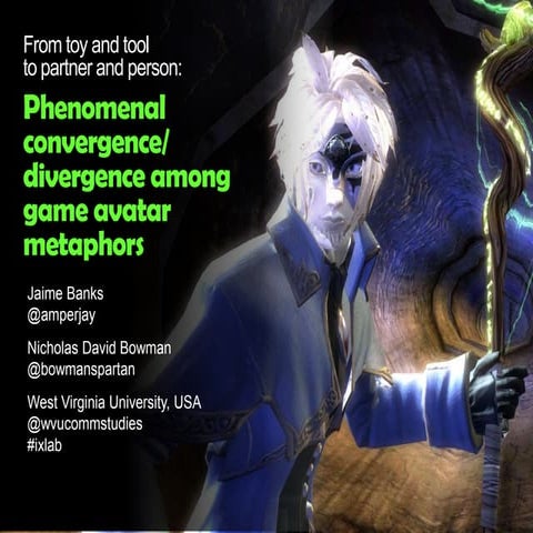 From toy and tool to partner and person: Phenomenal convergence/divergence among game avatar metaphors
