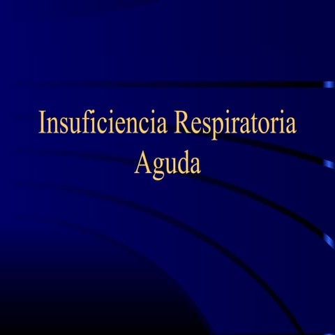 Insuficiencia respiratoria aguda
