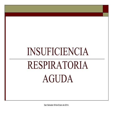 Insuficiencia respiratoria aguda
