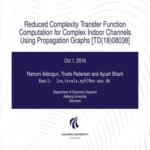 Reduced Complexity Transfer Function Computation for Complex Indoor Channels ...