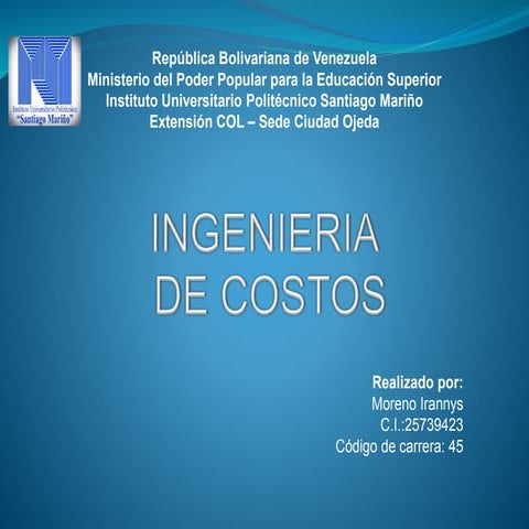 Ingenieria de Costos