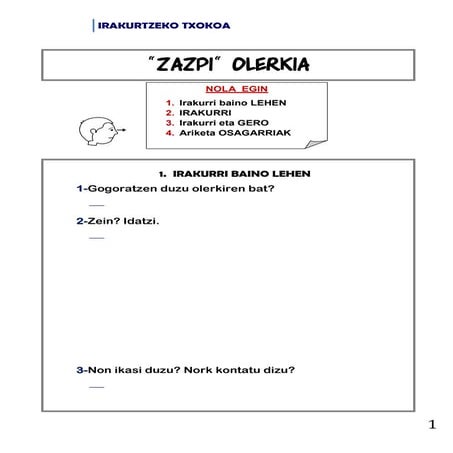 Irakurtzeko txokoa  2- zazpi olerkia