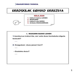 Irakurtzeko txokoa  3- erroskilak e...