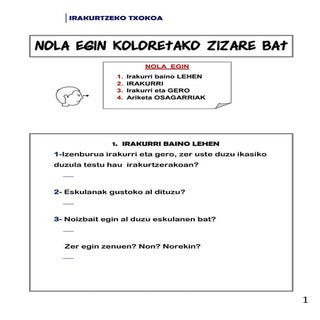 Irakurtzeko txokoa  7- koloretako z...