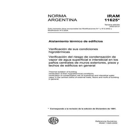 Iram 11625 condensac | PDF